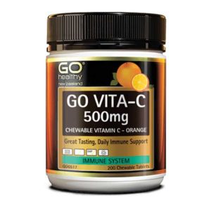 GO Vita-C 500mg Orange, 100 chewable tablets